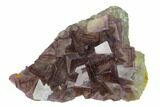 Cubic Purple Fluorite Crystal With Phantoms - Yaogangxian Mine #148195-1